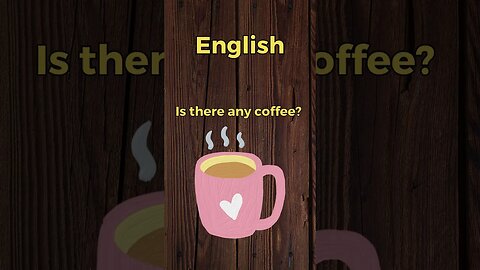 Is there any coffee? Learn Croatian the Easy Way! #shorts #learn #croatian #time