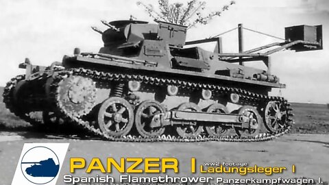Rare WW2 Ladungsleger I - Spanish Flamethrower Panzerkampfwagen I.