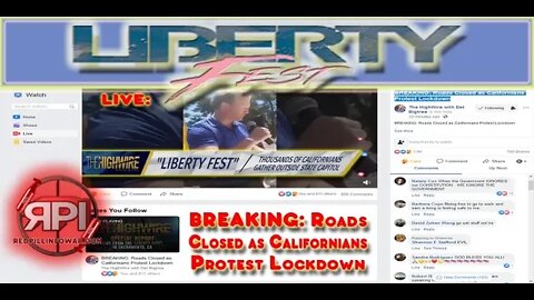 BREAKING: LIBERTY FEST 2020 | Roads Closed as Californians Protest Lock-down | LIVE Stream Replay