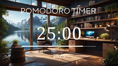 25/5 Pomodoro Timer ⛵ Lofi + Frequency for Relaxing, Studying and Working ⛵