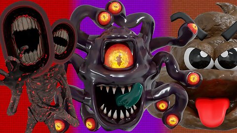 Pacman's Adventures Compilation #15 - Epic Battles: Siren Head - Monster Poop - Beholder