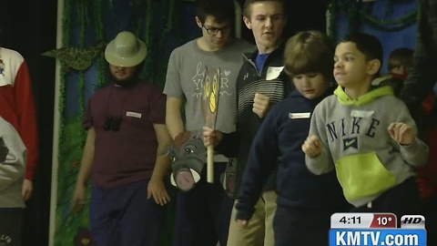 Developmentally disabled kids write, stage play