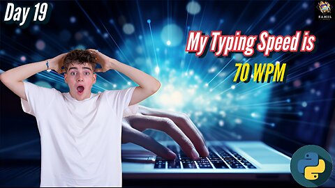 Check your Typing Speed👨‍💻⌨️ || Typing Speed Test using Python || Day 19 || #100dayscodingchallenge