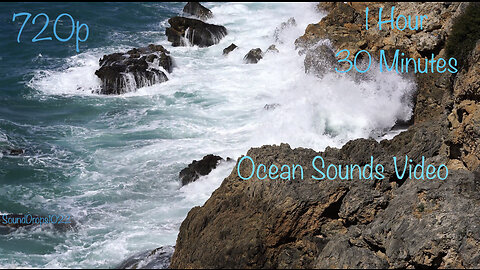 Take A Nap With 1 Hour & 30 Minutes Of Ocean Sounds Video