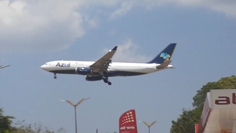 Airbus A330-300 PR-AIX na final antes de pousar em Manaus vindo de Campinas