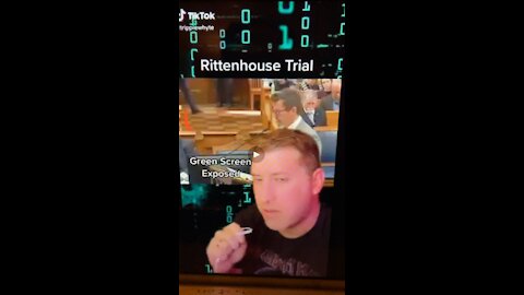 Rittenhouse trial fake af green screen