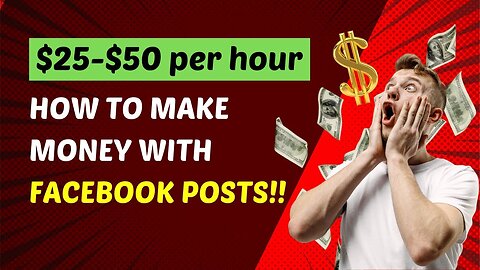 How To Make Money With Facebook Posts | Make $25-$50 Per Hour Posting On Facebook