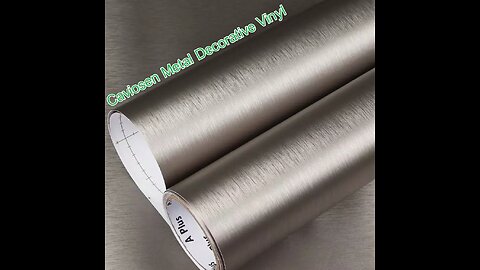 Caviosen brush sainless steel metal decorative vinyl rolls color display