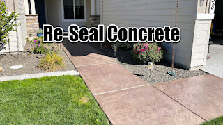🎓 How To Re-Seal Concrete