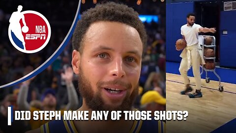 Steph Curry on if he made any of the full court shots_ BOOK IT! 🤣