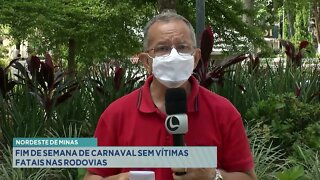 Nordeste de Minas: fim de semana de carnaval sem vítimas fatais nas rodovias