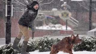 Late Winter Storm Bringing Snow To U.S. South, Northeast