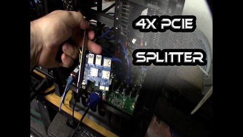 4X PCIe Splitter for GPU Riser Setup, Enable Gen1 in bios Crypto Mining