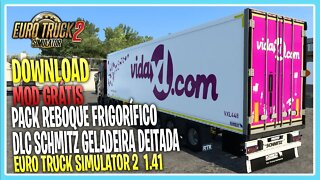 PACK REBOQUE FRIGRORÍFICO DLC SCHMITZ GRÁTIS PARA EURO TRUCK SIMULATOR 2 1.41