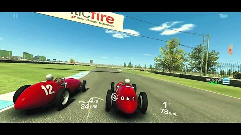 GUIGAMES - Real Racing 3 - Ferrari 375 F1 - Indianapolis - Corrida - Volta encima de todos