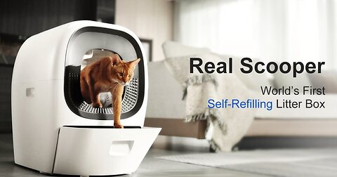 LALAHOME RealScooper: Auto Self-Refill Litter Box