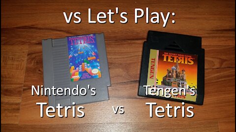 vs Let's Play: Tetris on the NES - Nintendo vs Tengen, aka Atari Games, Gameplay Comparison