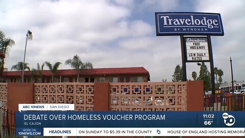 Debate over the homeless voucher program in El Cajon continues