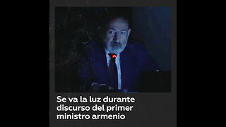 Primer ministro armenio es interrumpido por un apagón de luz