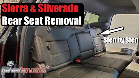 2019+ Sierra and Silverado Rear Seat Removal | AnthonyJ350