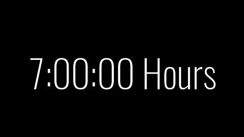 7 Hours of White Noise: A Calming and Soothing Countdown Video