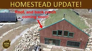 Green Roof Buried DOME HOME Build & HOMESTEAD Update