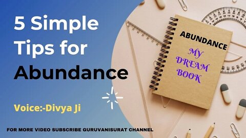 5 Simple Tips for abundance in 2021 | Ways to Create an Abundance Mindset "Law of Attraction" Tips