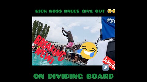 OMG!!! Rick Ross knees Give Out On The Dividing Board Look Ppl