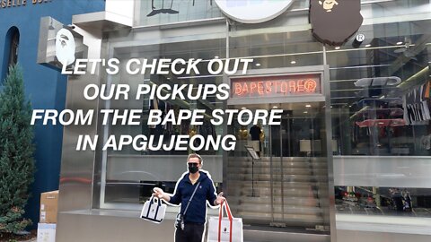 Pickups From BAPE - A Bathing Ape - In Apgujeong, South Korea