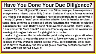 Have You Done Your Due Diligence