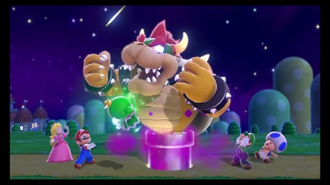 Super Mario 3D World + Bowser's Fury (Switch) 100% - 3D World World 1 (All Stars & Stamps)