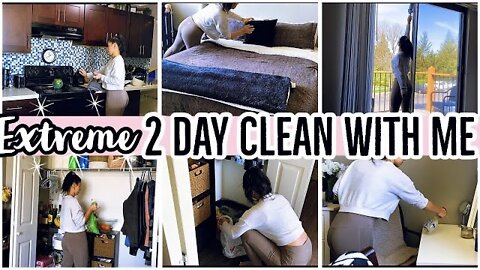 *EXTREME* 2 DAY ENTIRE APARTMENT CLEAN WITH ME 2021 | EXTREME SPEED CLEANING MOTIVATION | ez tingz