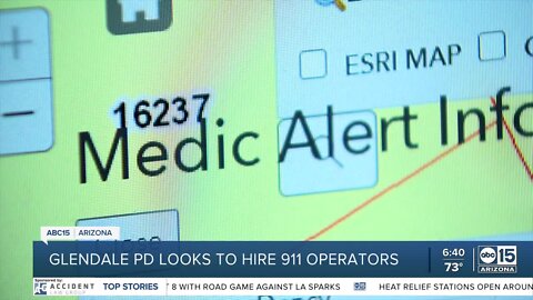 Glendale PD works to hire more 911 operators, dispatchers