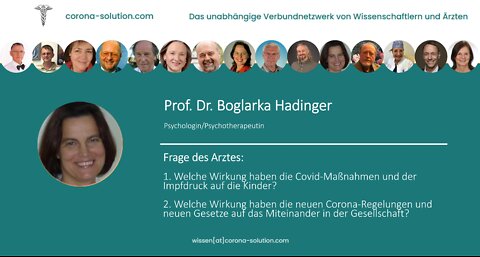 Interview Corona-Solution mit Prof. Dr. Boglarka Hadinger