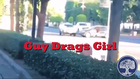 Guy Drags Girl Hanging on to Moving Car Following Altercation