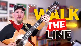 Bassläufe Country-Style auf Akustikgitarre spielen | Walk The Line in verschiedenen Tonarten lernen