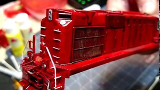 Citadel Contrast Blood Angels Red vs. 3 locomotives