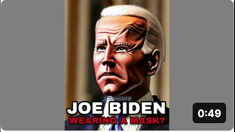 JOE BIDEN: 𝗪𝗘𝗔𝗥𝗜𝗡𝗚 𝗔 𝗠𝗔𝗦𝗞??