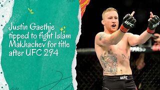 After UFC 294, Justin Gaethje is expected to face Islam Makhachev for the championship.