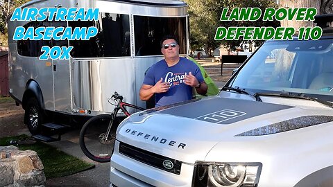 Land Rover Defender 110 with Airstream Basecamp 20X. $120K of off-the-grid fun.