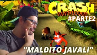 JOGANDO ATÉ ZERAR - CRASH BANDICOOT - PLAYSTATION 1 - #parte2 / Teve corrida com javali