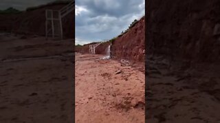 Walking up to the Argyle Shore waterfall