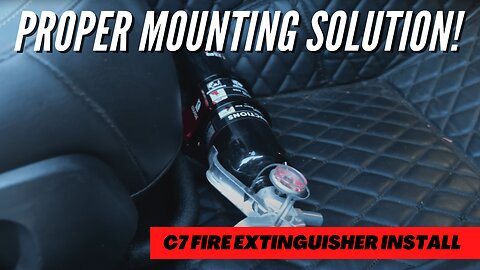C7 Corvette Fire Extinguisher Install