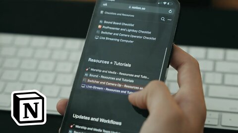 Best Communication HACK for Church Media Teams - Using @Notion