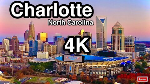 Charlotte, North Carolina - Charlotte Skyline 4K Screensaver | Charlotte Skyline at Night
