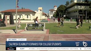 CalFresh eligibility expands for college students