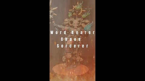 Word Bearer Chaos Sorcerer #shorts #warhammer40k