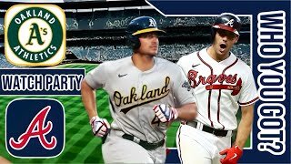 Oakland Athletics vs Atlanta Braves | Live Play by Play & Reaction Stream 3D Sim | MLB 2024 Game 56