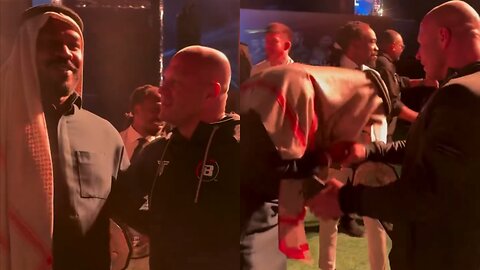 Jon Jones Kissing Fedor Emelianenko's hand