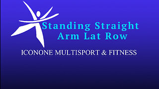 Standing Band Straight Arm Lat Row